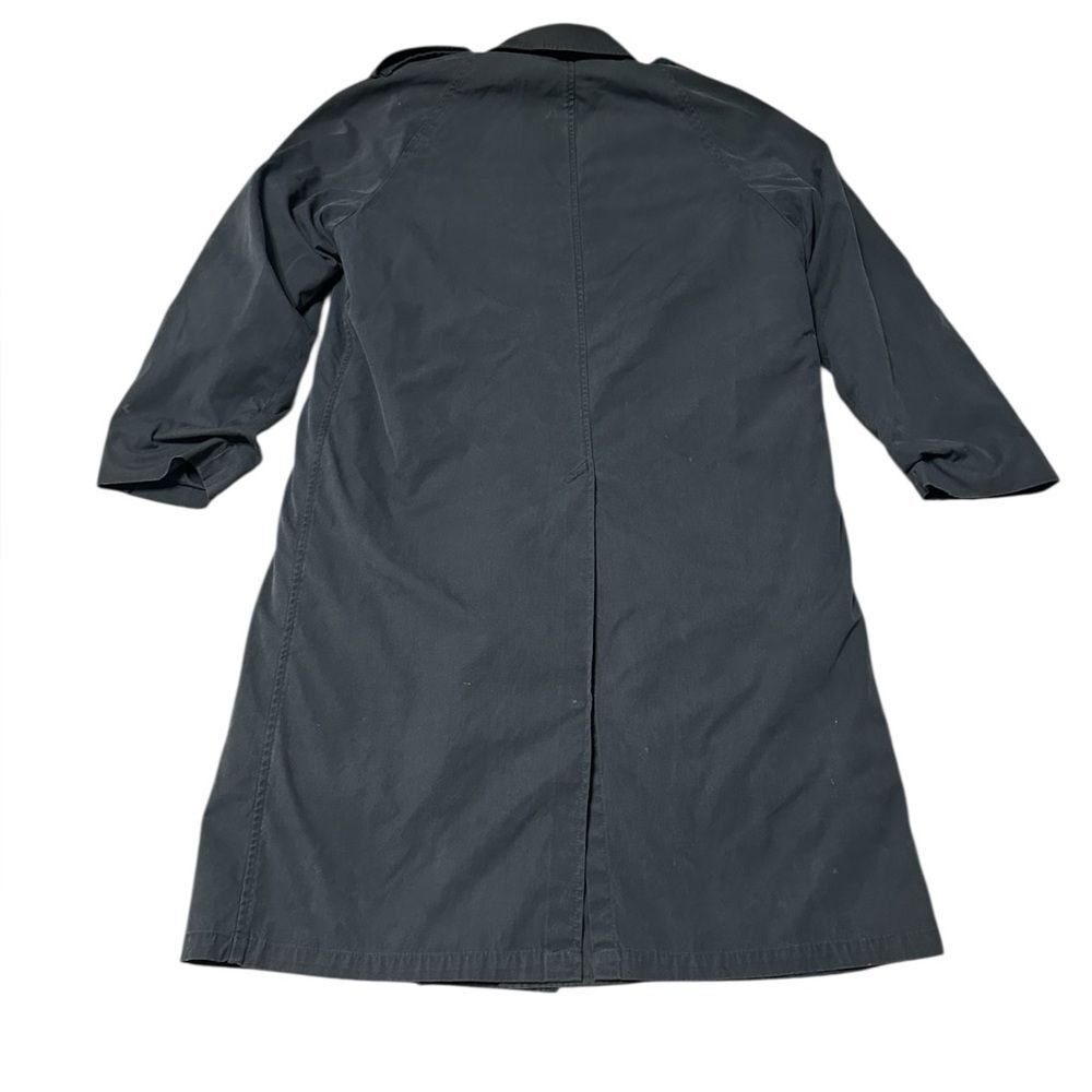 Vintage Men’s All Weather Coat Black Military Style Removable Liner 36R - Picture 3 of 10